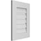 Ekena Millwork Vertical Surface Mount PVC Gable Vent: Functional, w/ 3-1/2"W x 1"P Standard Frame, 16"W x 22"H GVPVE16X2201SF - alternate 3